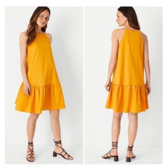 Ann Taylor Dresses & Skirts - Ann Taylor Mustard Yellow Midi Dress XS